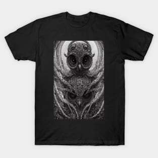 Owl Eyes Lover Bird T-Shirt